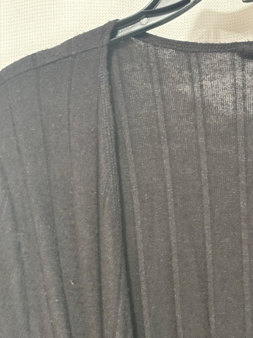 BP Women’s Knit Rib Robe In Black, S - Picture 8 of 13